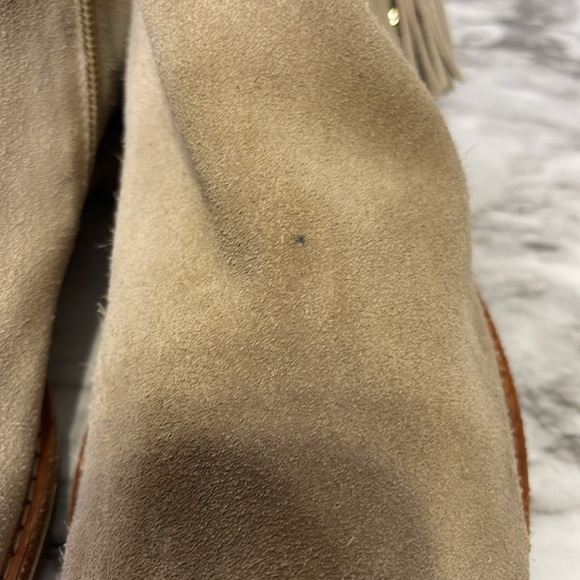 KATE SPADE Beige Suede Ankle Boots size 9.5 M - Picture 8 of 14